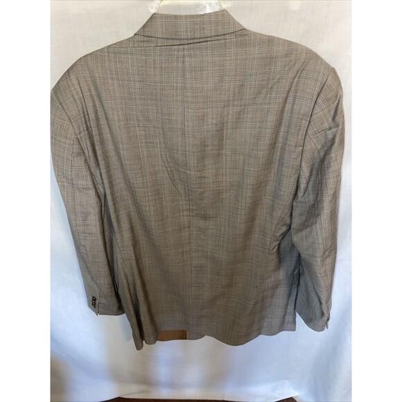 Michael Michael Kors Men’s Dress Blazer Size 42R Tan Wool Business Formal Party - Picture 8 of 12